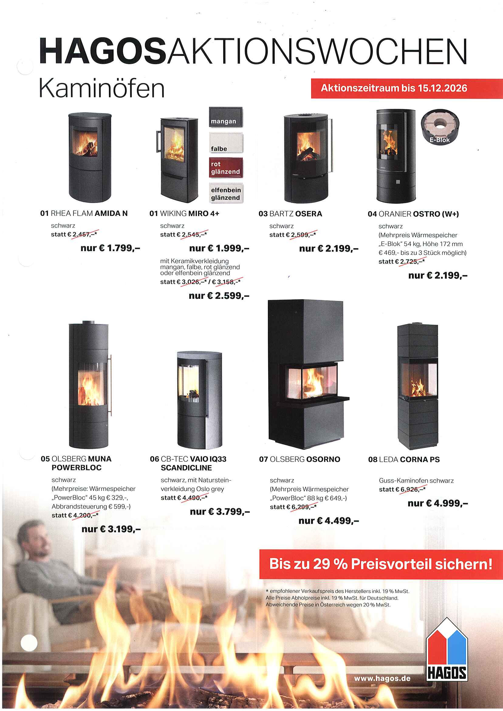 Aktionswochen Kaminoefen 2026 Herbst